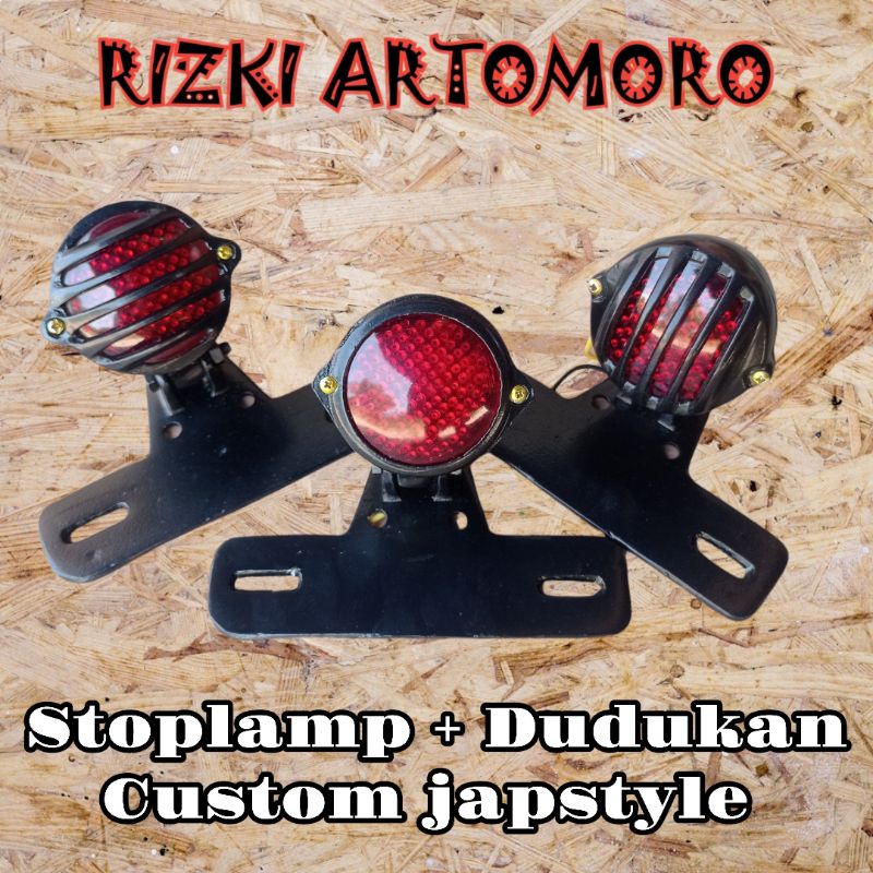 lampu lampu stop lamp belakang custom japstyle caferacer Bratstyle w175xsr155