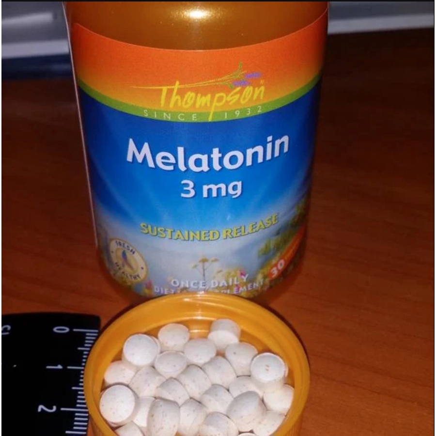 Thompson Melatonin 3 mg 30tab Sustained Release Siklus Tidur Sehat ORI