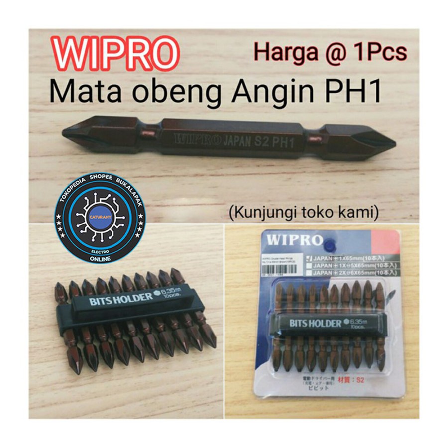 mata obeng plus PH1 wipro ph 1 double head philips screw