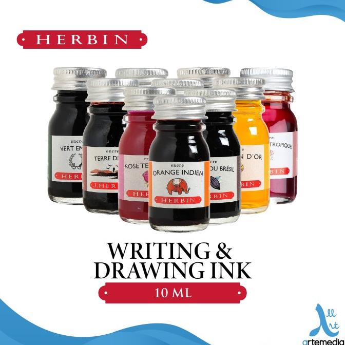 

[[COD]] Tinta Kaligrafi Herbin Writing and Drawing Ink Bottle 10ml - 01/02 NEW Kode 460