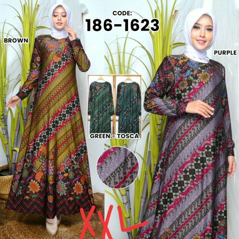 baju gamis kaos katun import big size XXL terbaru premium murah