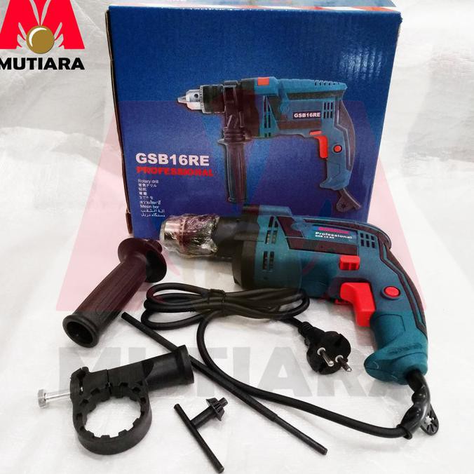 Paling Dicari] Mesin Bor Hand Drill 13 Mm Gsb 16 Re Bukan Bosch 13 Re 750 Watt