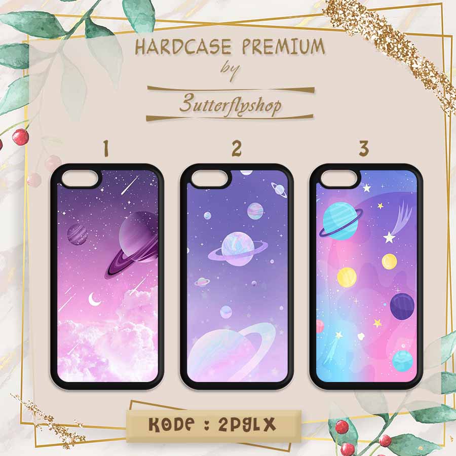 Hardcase Pink Sky Galaxy case Oppo Vivo Realme Redmi Xiaomi Samsung iphone