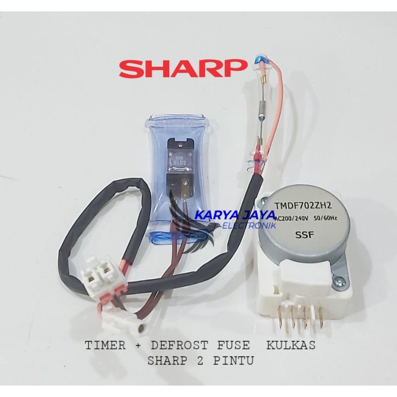 Timer Defrost Bimetal Kulkas SHARP 2 pintu 1 set