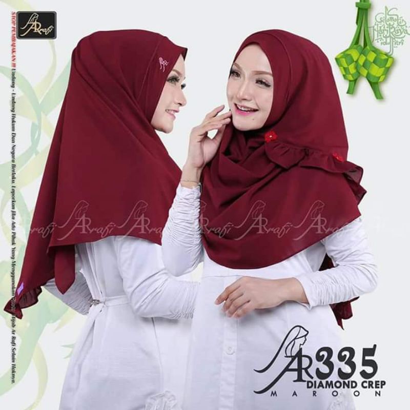 Ready ✅ Ar 335 by Ar Rafi ✔️ COD ✔️ Pasmina instan || Pasmina || Hijab polos || Hijab murah || Hijab