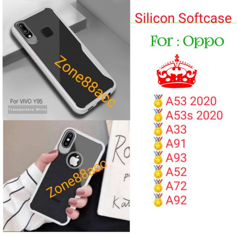 Case Oppo A53 A53s A33 A91 A93 A52 A72 A92 Silicon Softcase Silikon Casing Cover Softshell Focus