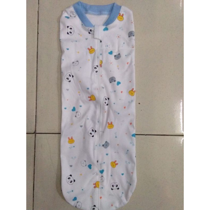 Bedong bayi instan motif lucu bedong kain halus lembut adem