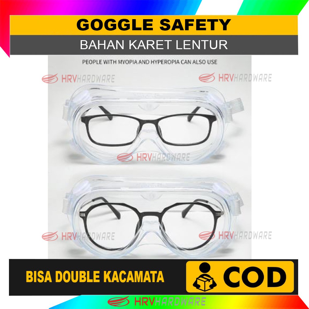 Kacamata safety goggles/google/kacamata gogle/anti virus