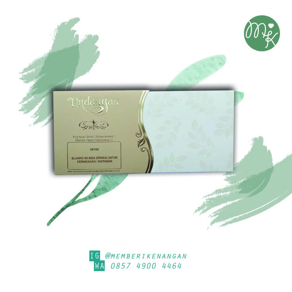 Undangan Pernikahan Desain Modern, Kekinian dan Mewah Proses Cepat. Erba 88160