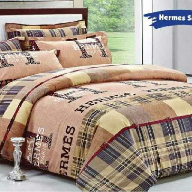 KUP - COD MURAH BED COVER SET SPREI HS - UK 120-160-180-200 BAHAN KATUN