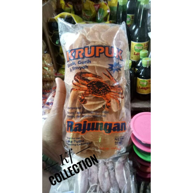 

krupuk rajungan kemasan 500gr