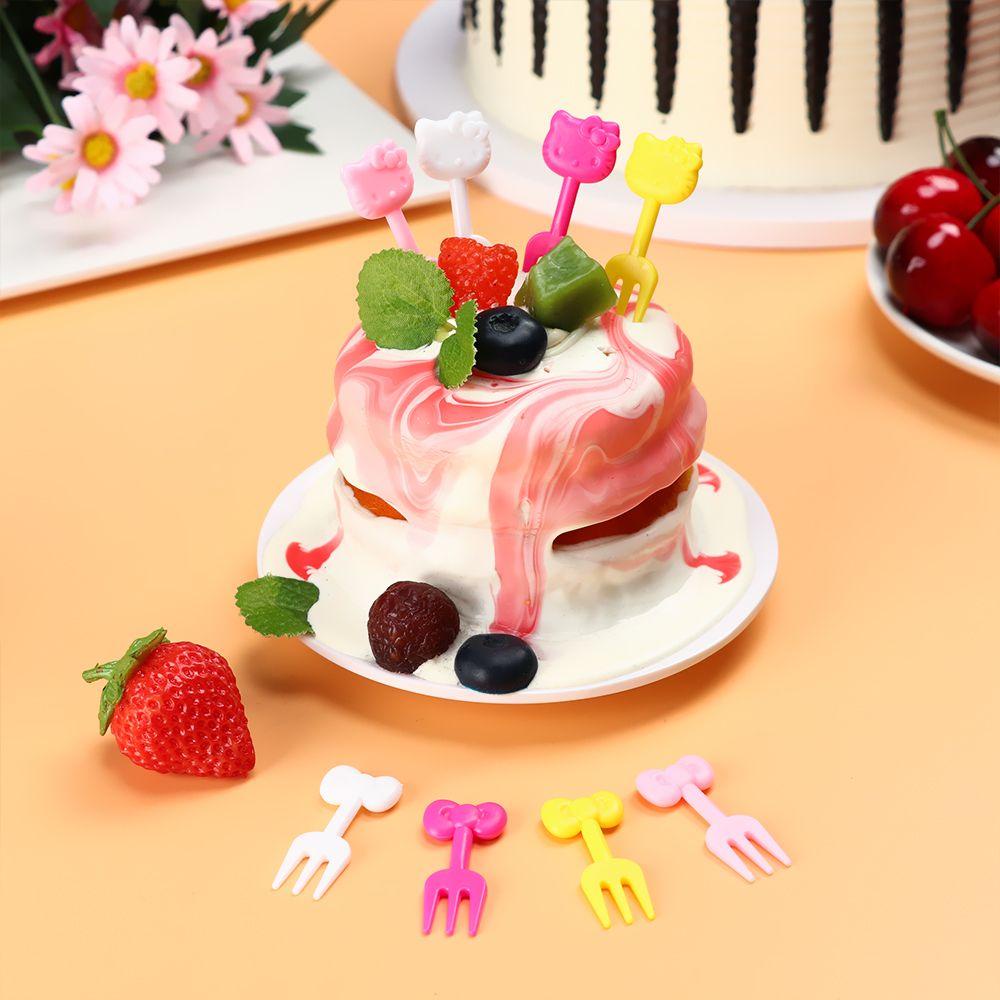 Garpu Buah Nanas Kawaii Peralatan Makan DIY Bento Tools