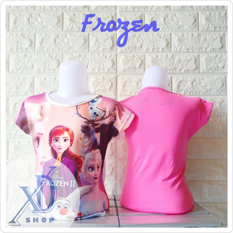 1-10TH COCO ICE Baju Kaos Anak Karakter FROZEN | Baju Kaos Anak Perempuan | Baju Kaos Anak Import