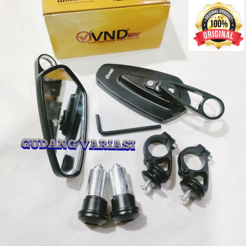 Spion jalu stang oval VND RACING cnc model rizoma buat nmax pcx x max lexi aerox