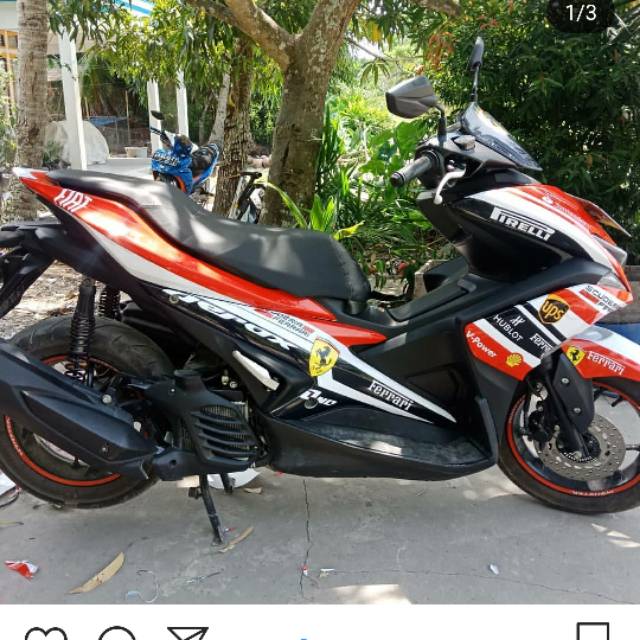 Termurah terlaris stiker aerox decal aerox striping  full  body aerox hiu shark kuning Terbaru Murah