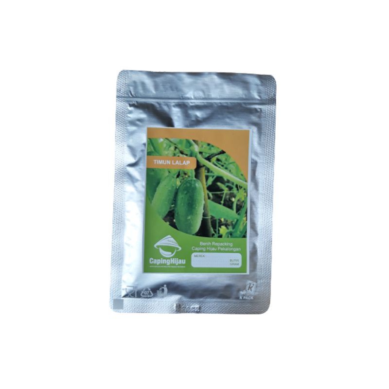 benih timun lalap hijau / timun baby  isi 50 biji  -Capinghijau-