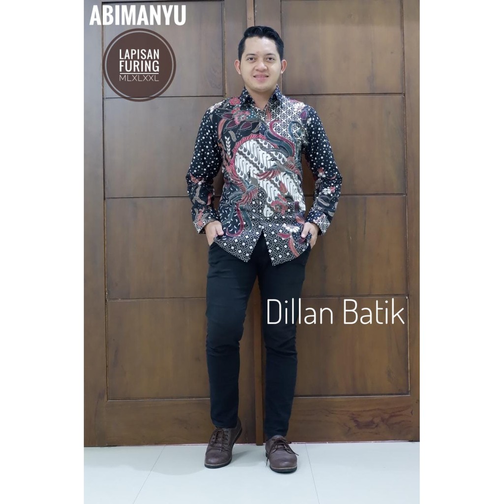 ABIMANYU DILLAN KEMEJA BAJU BATIK PRIA SOLO LENGAN PANJANG LAPIS FURING ATASAN BATIK PREMIUM MODERN KATUN HALUS BOKOR GRANITAN BUNGA SLARAK CAKRA SENA PARANG KUSUMA ELANG GOLD GARUDA PANCASILA GODONG SIMBARAN GURDO WISESO JANUR ATMAJA JAYA YUDA KAWUNG