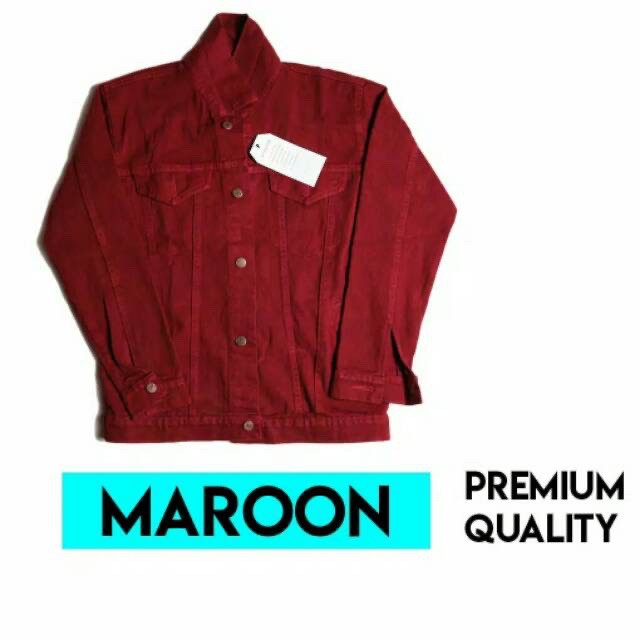 (BISA COD) jaket jeans hijau tua,green army saku dalam pria