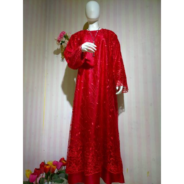 Gamis jumbo 3L 5L / gamis pesta jumbo / baju gamis jumbo