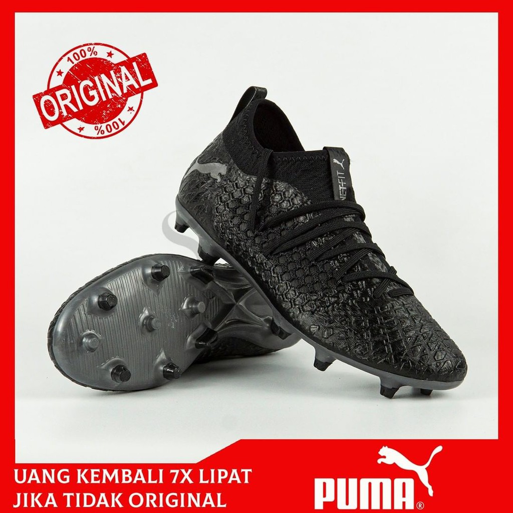 Sepatu Bola Puma Future 4.3 FG - All Black 105612-02 Original