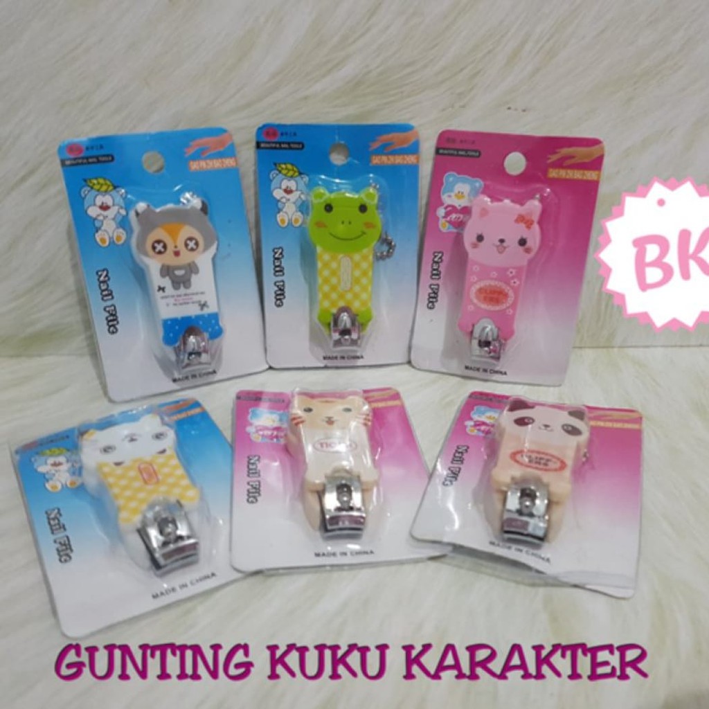 Gunting Kuku Karakter Lucu Ukuran Kecil / Souvenir Lucu / Alat pemotong kuku kecil / Cute Nail