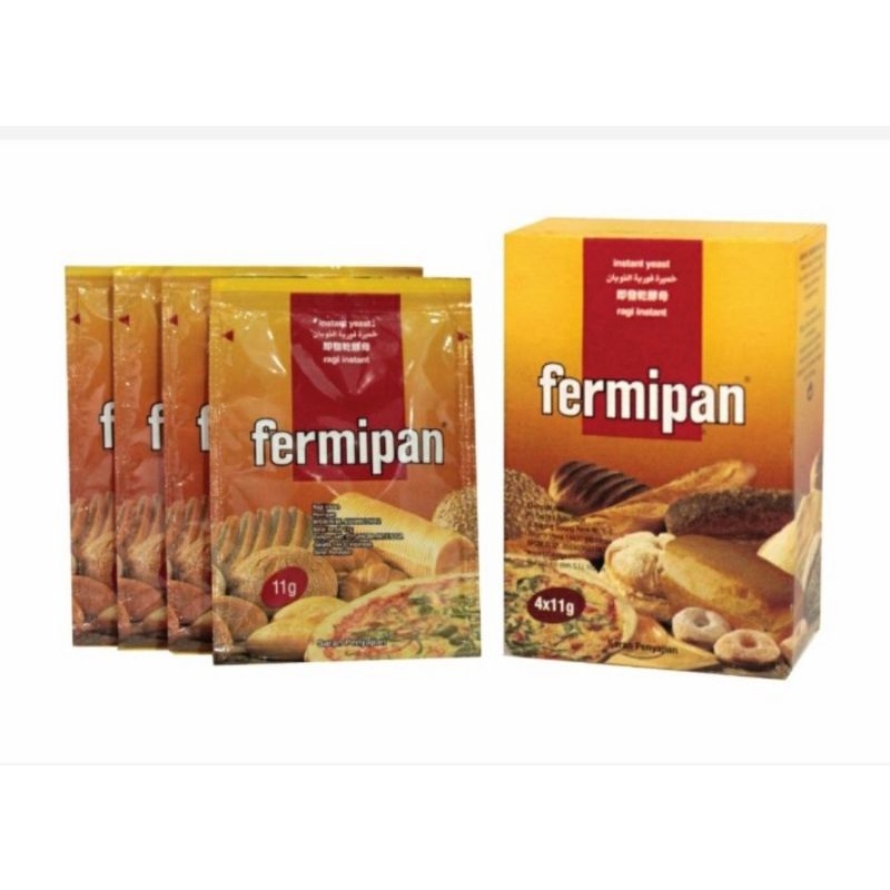 

instant yeast sachet Fermipan 4x11 gram