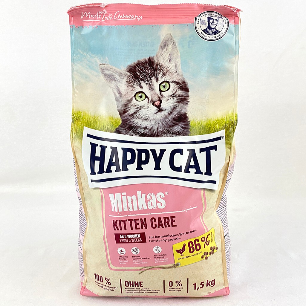 

HAPPYCAT Makanan Anakan Kucing MINKAS Kitten Care 1.5kg