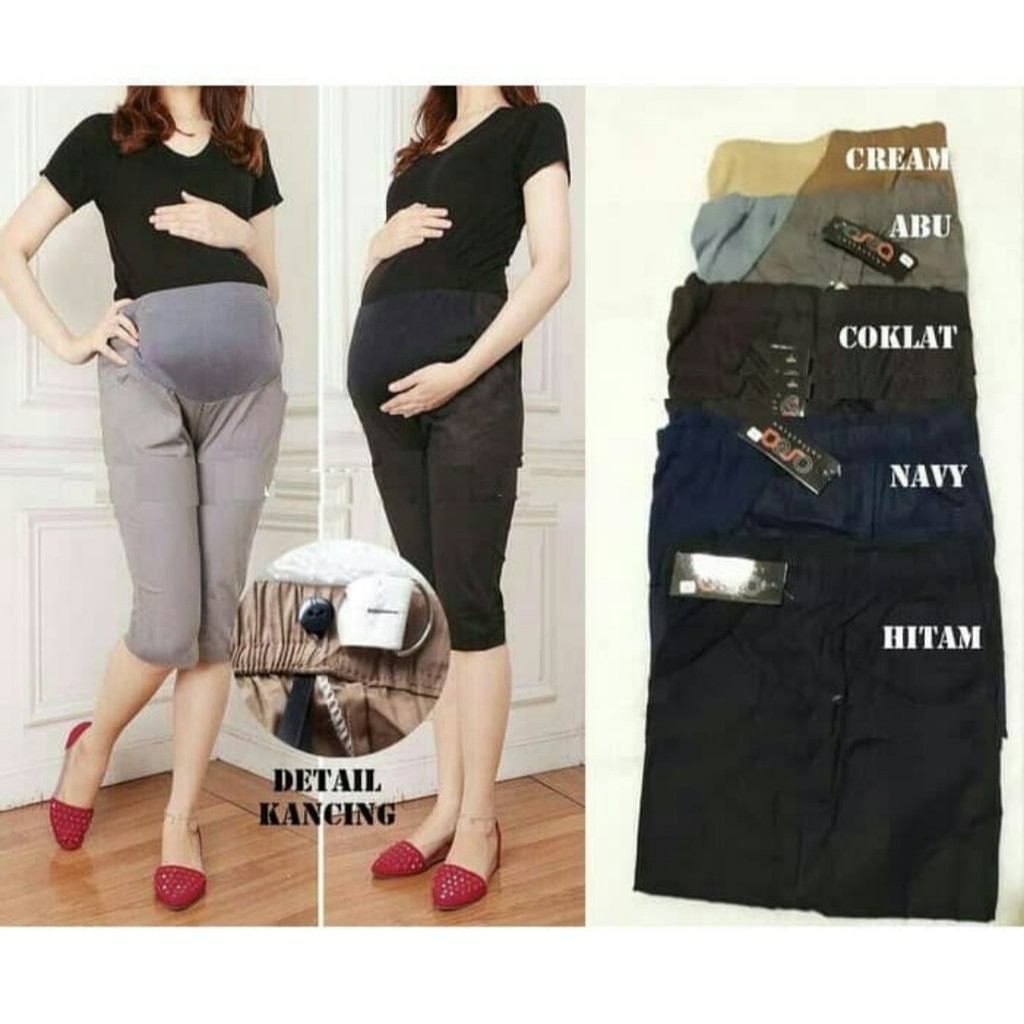 Celana Pendek Ibu Hamil - Maternity Pants Short - Short Maternity Pants