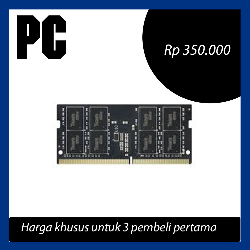 Team Elite SO-DIMM DDR4 PC19200 4GB - TED44G2400C16-SBK/Team SO-DIMM 4GB DDR4-2400 PC19200