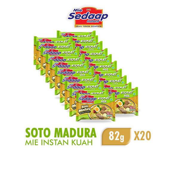 

Sedaap Mie Instan Soto Madura 82 gr x 20 pcs