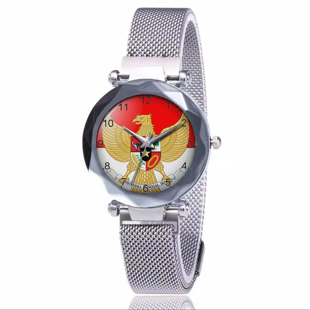 Jam Tangan Wanita Custom - GARUDA INDONESIA Free Box &amp; Batre Cadangan