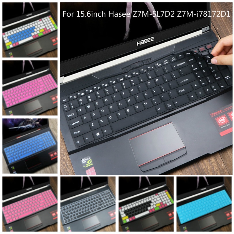 For 15.6inch Hasee Z7M-SL7D2 Z7M-i78172D1 Soft Ultra-thin Silicone Laptop Keyboard Cover Protector