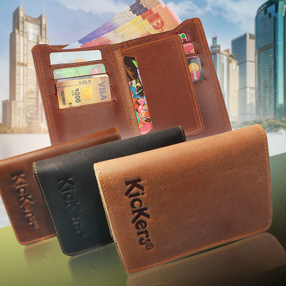 Fashion Dompet Pria Bahan Kulit Asli DOMPET PRIA DOMPET LAKI LAKI ORIGINAL KICKERS