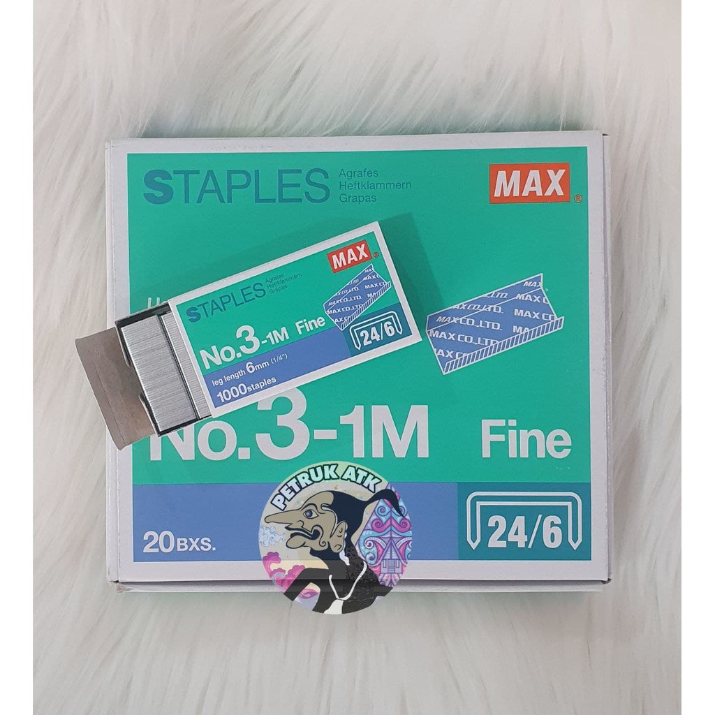 

[PAK KECIL] ISI STAPLES MAX NO. 3 / ISI STAPLER BESAR*