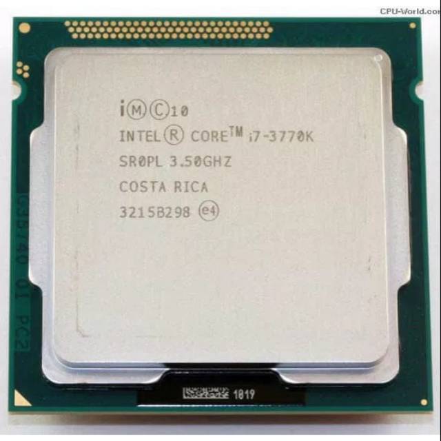 PROCESSOR INTEL CORE I7 3770K TANPA FAN SOCKET 1155
Garansi 1 tahun