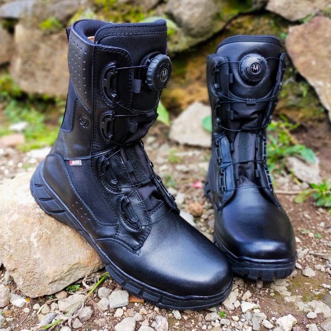 SEPATU PDL TALI PUTAR BROTRHER FITGO KULIT ASLI SEPATU PDL TNI POLRI SECURITY SATPAM SEPATU BOOTS