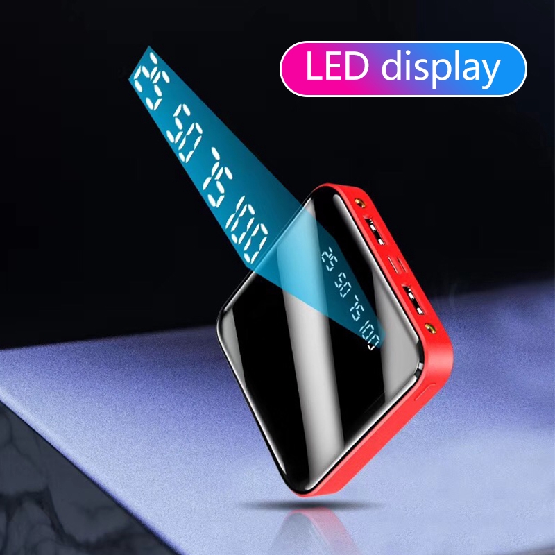 Powerbank 20000mAh LCD + 2.1A Fast Charge Real Capacity
