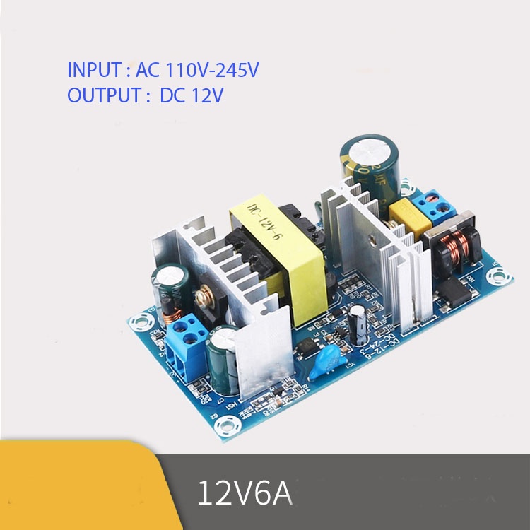 Power Supply AC to DC 12V 70 watt (6A) (1270)