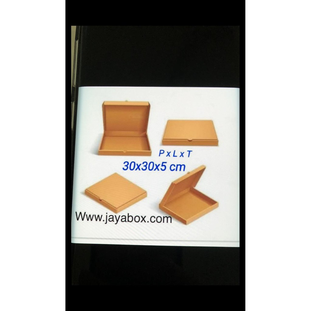 

Kardus / Box / Karton Packing Pizza, Baju, Kemeja 30X30X5Cm Terbatas