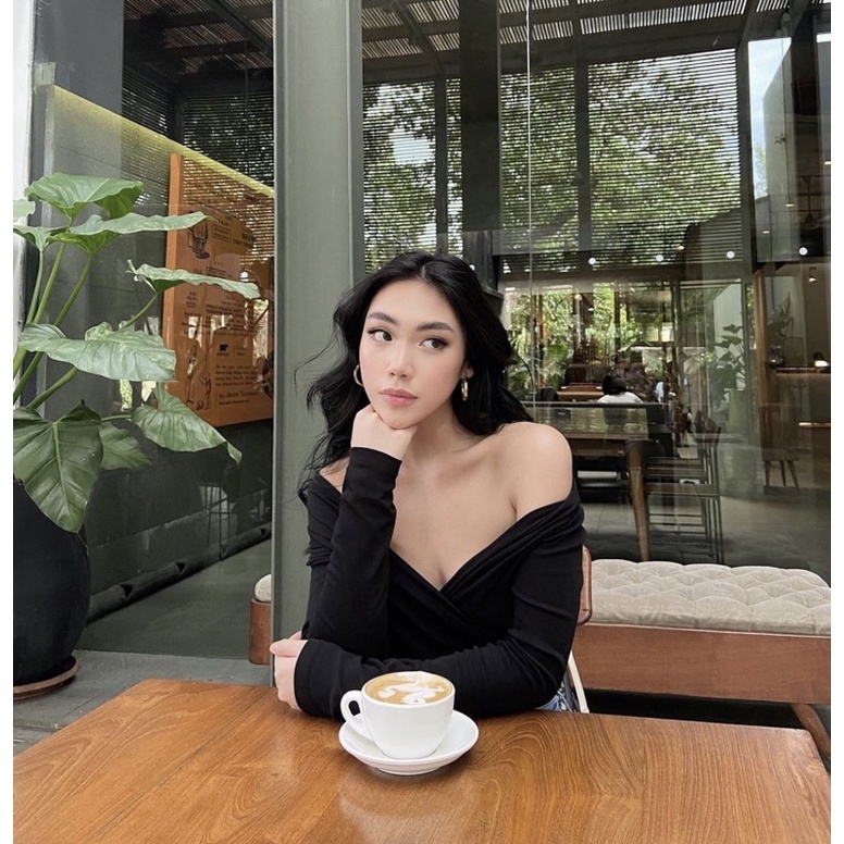 [ Keyclothingline ] Dulce Top / Atasan Sabrina Wanita