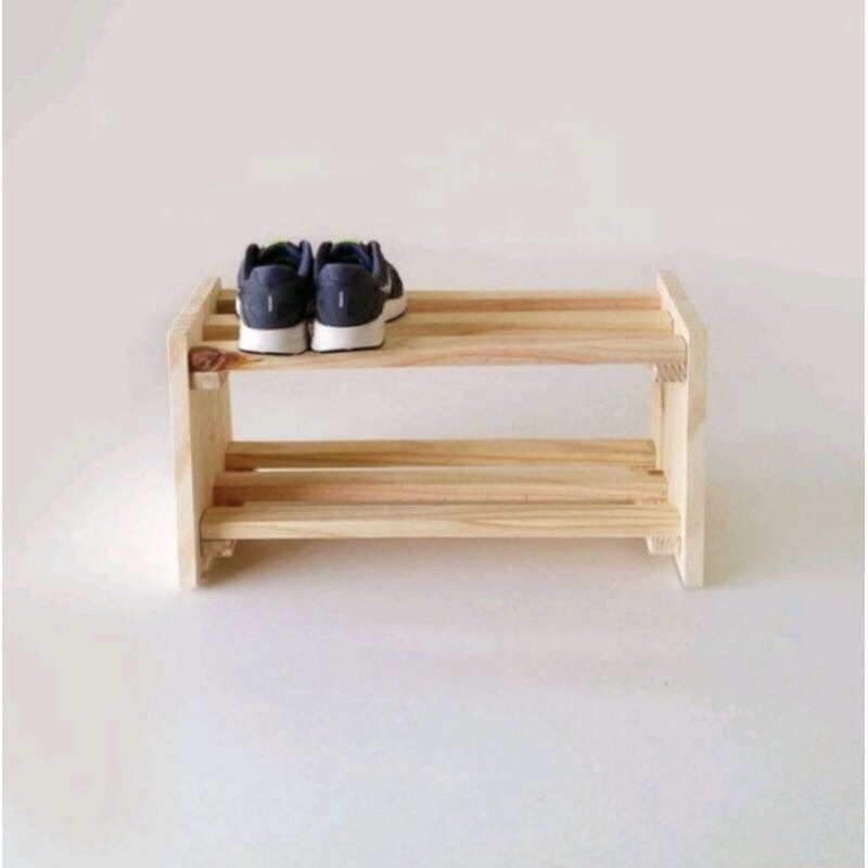 rak sepatu susun kayu / rak sepatu minimalis aesthetic rak susun kayu /rak susun scandinavian