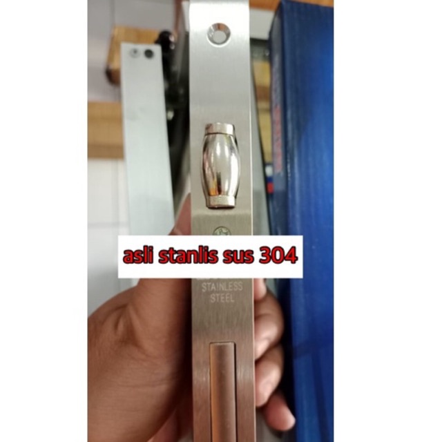 BODY PELOR PINTU DUA KUPU KUPU STAINLESS 304 Kunci Roller Garansi 5 Tahun/ kunci pelor 40 mm glatino garansi 5 tahun/ Body Pelor roller Stanlis Sus 304 kunci pelor 40 mm sus 304 + silinder knop putar kodai BODY PELOR SUS 304 + SILINDER KNOP PUTAR KODAI