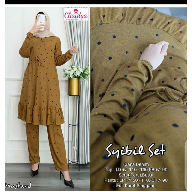 Baju Secel Diana Denim premium.