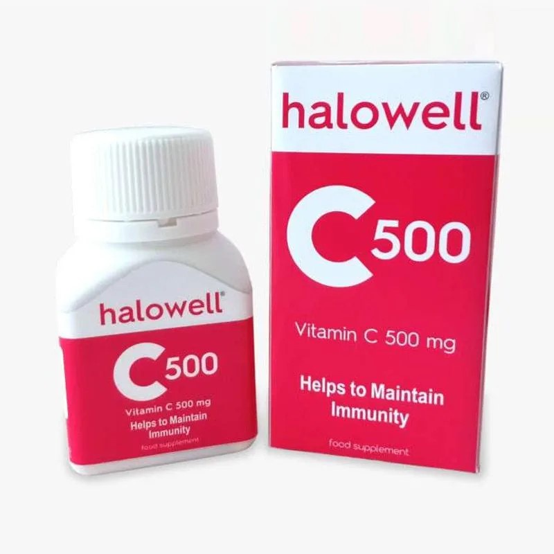 Halowell Vit-C 500mg kaplet 30s (botol)