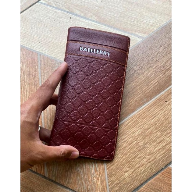 hemat dompet panjang pria ballery kulit sintetis fashion