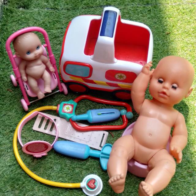 ELC Warehouse Sale : ELC Tool Van Ambulance + cupcake doll