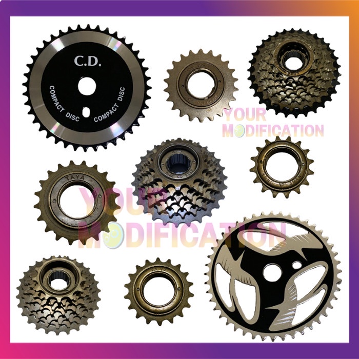 Sproket, Crank, Gear, Frewhell All Size 16T, 18T, 20T, 22T, 40T, 44T