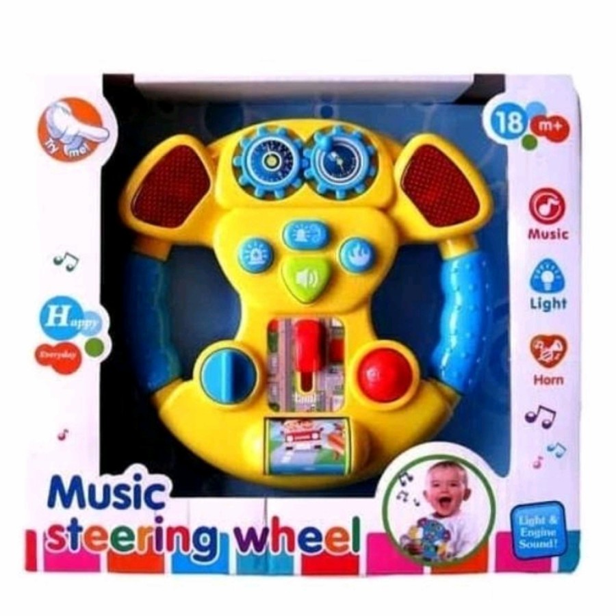 MAINAN SETIRAN ANAK MUSIC STEERING WHEEL SETIR MOBIL KADO