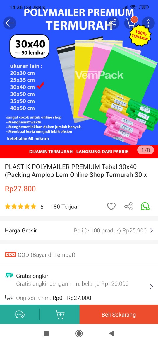 Plastik Opp Tebal 28 X 35 Cm 40s Micron Isi 100 Lembar