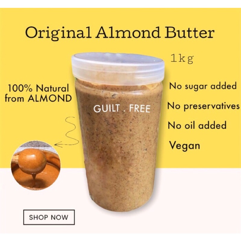 

Original Almond Butter Unsweetened 1kg